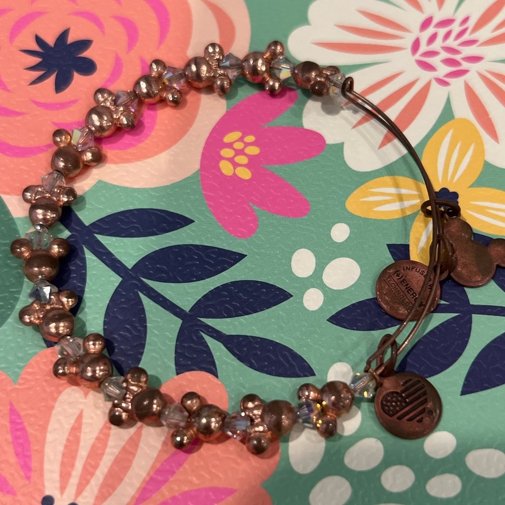 Disney parks Rose gold Minnie and Mickey Alex and ani